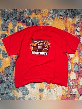 Y2K Cow of Duty Black Spots Shirt
